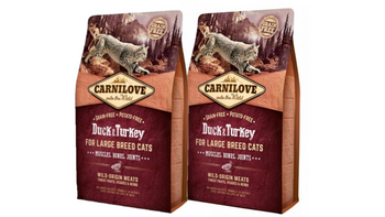 CARNILOVE Cat Duck & Turkey For Large Breed 2x6kg
