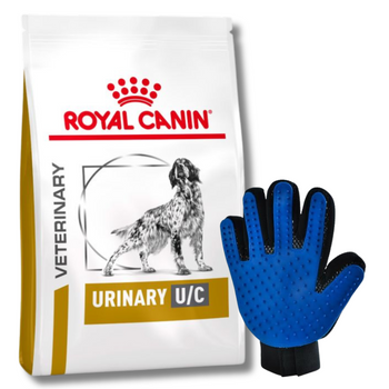 ROYAL CANIN Urinary U/C Low Purine UUC18 14kg + Guanto di pettinatura GRATIS