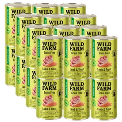 WILD FARM Premium Grain Free Agnello e Trota 24x400g - cibo per gatti senza cereali