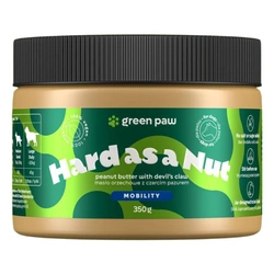 Green Paw Hard as a Nut 350g - Burro di arachidi con artiglio nero per cani