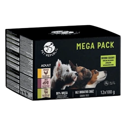 Pet Republic cibo umido per cani di piccola taglia in salsa delicata MIX 3 gusti 12x100g