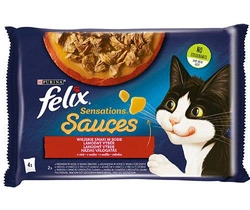 FELIX Sensations Sapori di Campagna in salsa di tacchino e agnello 4x85g