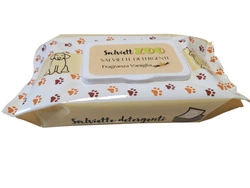 SalviettZOO XL - salviettine per la cura di cani e gatti 40 pezzi (al profumo di vaniglia)