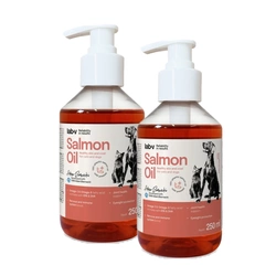 LAB V Olio di salmone per cani e gatti 2x250ml