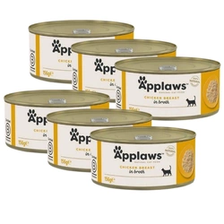 APPLAWS Petto di pollo con formaggio in brodo in scatola 6x156g
