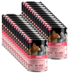 Pezzi PetRepublic in salsa di salmone (sterili) 30x400 g per un gatto