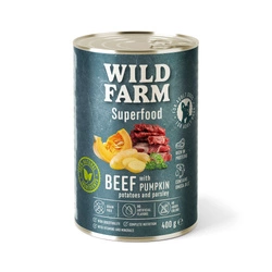 WILD FARM Superfood Beef 400g cibo per cani senza cereali
