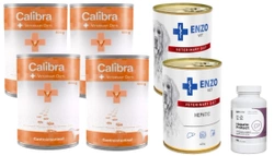 Calibra Diete veterinarie Cane Gastrointestinale 400g + ENZO VET Hepatic per malattie del fegato per cani 2x400g e LAB-V Hepato Protect – Supporta la funzionalità epatica per cani e gatti 90 capsule