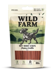 WILD FARM strisce di coniglio 80 g snack per cani
