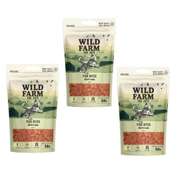 WILD FARM Bocconcini al pesce snack per gatti 3x50g