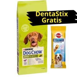 Purina Dog Chow Adulto con pollo 14kg + PEDIGREE DentaStix GRATIS!