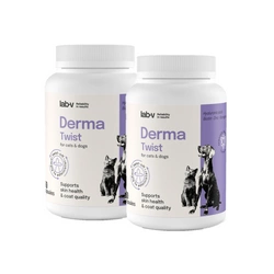 Lab-v Derma Twist – supporto per la pelle, il pelo e la barriera protettiva di cani e gatti 2x60 capsule twist off