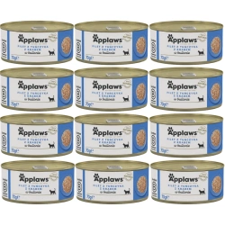 APPLAWS Filetto di tonno con granchio in brodo in scatola 12x70g