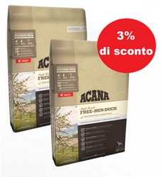 Acana Free-Run Duck 2x11,4kg - 3% di sconto in un set