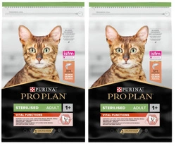 PRO PLAN Sterilised Vital Functions Alimento per gatti ricco di salmone 2x10kg