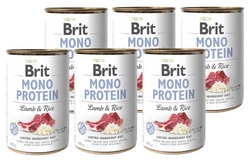 Brit Mono Protein Con agnello e riso 6x400g