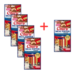 INABA  Cat Meal Topper Chicken Recipe 4x14 (56g) 4+1 GRATIS