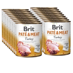 BRIT PATE &amp; MEAT TACCHINO 18x800g