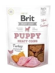 Brit Jerky Snack tacchino carnoso monete per cuccioli 80g
