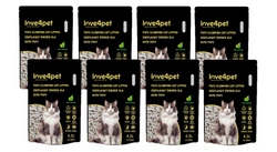 Love4pet Lettiera per gatti a grumi di tofu 8x(2,5kg 4,3L)