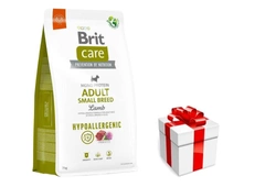 BRIT CARE Dog Hypoallergenic Adult Small Breed Lamb 7kg + sorpresa per il cane GRATIS