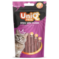 UNIQ PETS crocchette per gatti - bastoncini alla taurina 50g