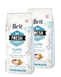 Brit Fresh Fish & Pumpkin Adult Large Muscles & Joints 2x12kg