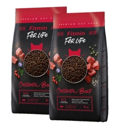 FITMIN Cat For Life Manzo Castrato 2x8kg