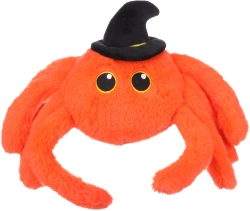 Flamingo Giocattolo di Halloween per cani Ragno arancione