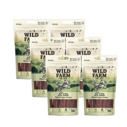 WILD FARM bastoncini con taurina 6x50 g snack per gatti