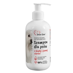OVER ZOO Shampoo per cani per manti bianchi e chiari 250ml