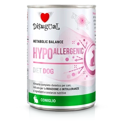 Disugual Alimento umido per cani Veterinario HYPOALLERGENIC  Coniglio (adulto) 400 g