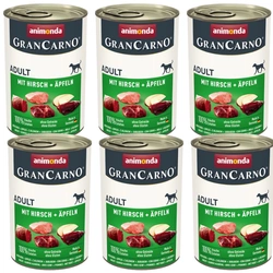 ANIMONDA GranCarno Adult Dog gusto: Cervo e mela 6x400g