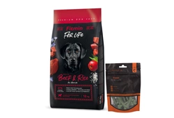 FITMIN For Life Manzo e Riso 12kg + Trattamenti dentali per cani 70g GRATIS
