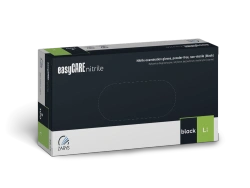 Guanti in nitrile senza polvere, taglia L - neri