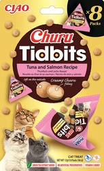INABA Cat Churu Tidbits - tonno e salmone 8x12g