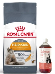 ROYAL CANIN Hair&Skin Care 10kg + LAB V Olio di Salmone per cani e gatti 1000ml