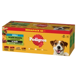 PEDIGREE Adult bustina 40x100 g - Gusti misti con verdure in salsa, alimento umido completo per cani adulti