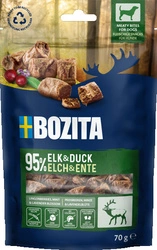 BOZITA Meaty Bites alce, anatra snack per cani 70 g
