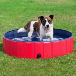 Piscina per cani, 80x20cm rosso