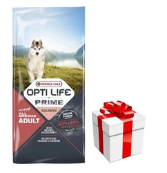Versele-Laga Opti Life Prime Adult Salmone Cibo per cani senza cereali 12,5 kg + Sorpresa GRATUITA per il cane!