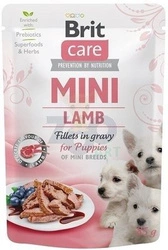 BRIT CARE Mini Lamb fillets in gravy  for puppy 85g