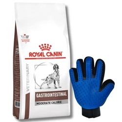 ROYAL CANIN Gastrointestinal Moderate Calorie 15kg + Guanto di pettinatura GRATIS