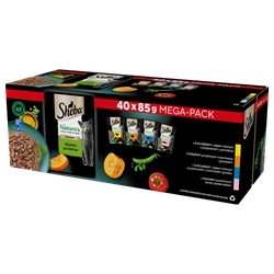 SHEBA Nature's Collection Flavour Selection 40x85 g - Alimento umido completo per gatti adulti, in salsa