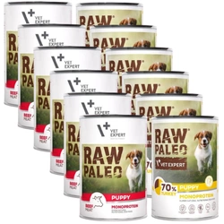 Vetexpert Raw Paleo Puppy Mix di sapori 12x400g