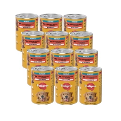 Pedigree Adult Wet Dog Food con Beef Jell-O 12x1200g