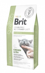 Brit Grain Free Veterinary Diets Cat Diabetes Pollo con piselli 5kg