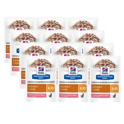 Hill's Prescrizione Dieta k/d Feline Salmon 12x85g