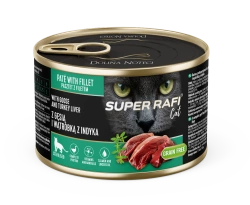 DOLINA NOTECI Super Rafi Cat P&F con oca e fegato di tacchino per gatti sterilizzati 185 g