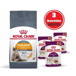 ROYAL CANIN Hair&Skin Care 10 kg + 3 buste di cibo umido GRATIS!!!